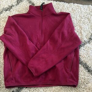 lululemon athletica pomegranate Zip Up Sweater